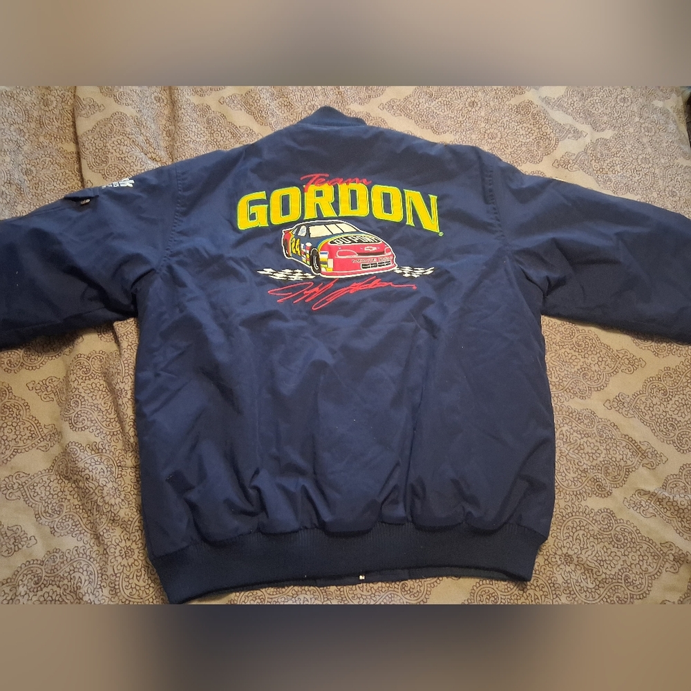 Vintage 90's Y2K JEFF GORDON Chase Authentics Embroidered Jacket LG